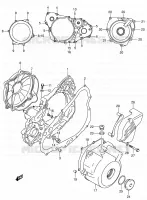 CARTER (DR Z4OOY/K1/K2/K3/K4) pour Suzuki DR-Z 400 2000