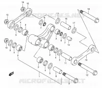 BIELLETTE D'AMORTISSEUR pour Suzuki DR-Z 400 2001