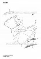 CARENAGES ARRIERE (MODEL K5/K6/K7/K8) pour Suzuki DR-Z 400 2005