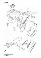 RESERVOIR D'ESSENCE (MODEL K5/K6/K7/K8) pour Suzuki DR-Z 400 2006