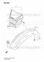 GARDE BOUE AVANT (MODEL K9) pour Suzuki DR-Z 400 2009