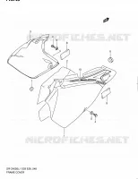 CARENAGES ARRIERE (DR Z400SL1 E28) pour Suzuki DR-Z 400 2011