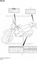 ETIQUETTE pour Suzuki DR-Z 400 2010