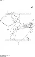 CARENAGES ARRIERE (DR Z400SL3 E33) pour Suzuki DR-Z 400 2013
