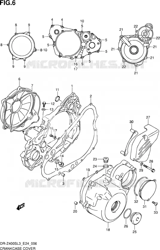CARTER Suzuki MOTO 400 DR-Z 2013  DR-Z400S L3 (E24)