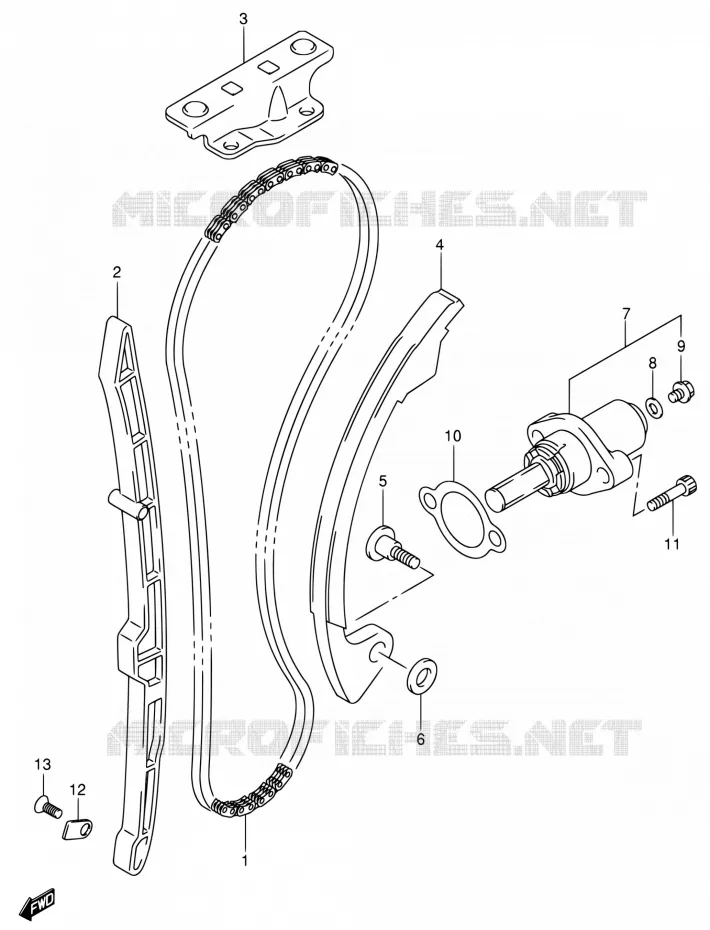 DISTRIBUTION Suzuki MOTO 400 DR-Z 2000  DR-Z400S Y (E03,E28,E33)