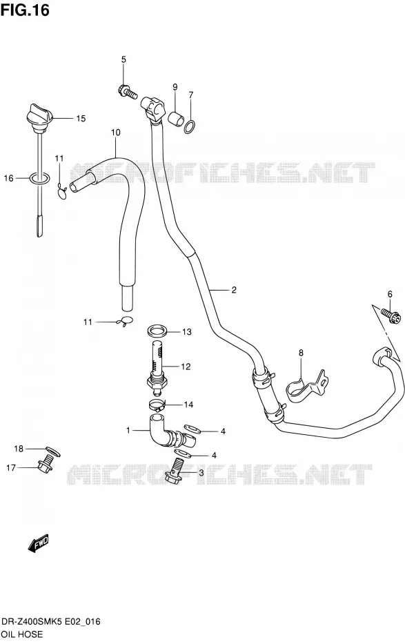 DURITE D'HUILE Suzuki MOTO 400 DR-Z 2005  DR-Z400SMK5(E19)