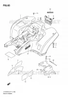 GARDE BOUE ARRIERE (LT A750XZL2 P17) pour Suzuki KINGQUAD 750 2012