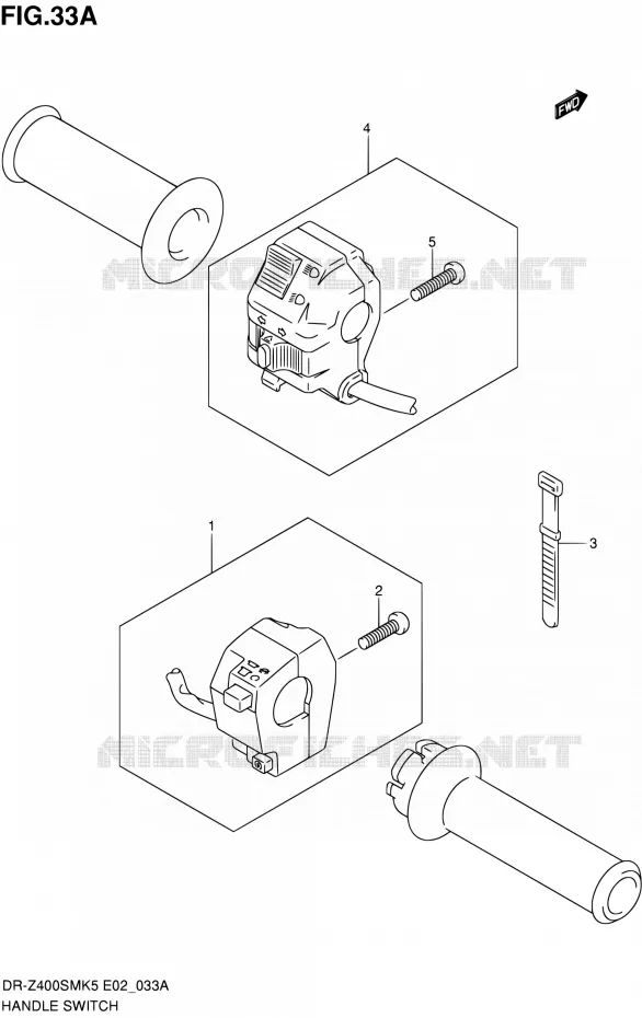 COMMODOS (MODEL K7/K8/K9) Suzuki MOTO 400 DR-Z 2007  DR-Z400SMK7(E19)