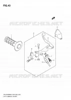 ENSEMBLE LEVIER   POIGNEE GAUCHE pour Suzuki DR-Z 400 2010