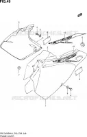 CARENAGES ARRIERE (DR Z400SML4 E33) pour Suzuki DR-Z 400 2014
