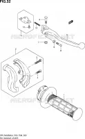 ENSEMBLE LEVIERS   POIGNEES DROIT pour Suzuki DR-Z 400 2014