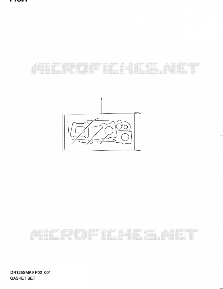 KIT JOINTS Suzuki MOTO 125 DR 2010  DR125SML0(E02)