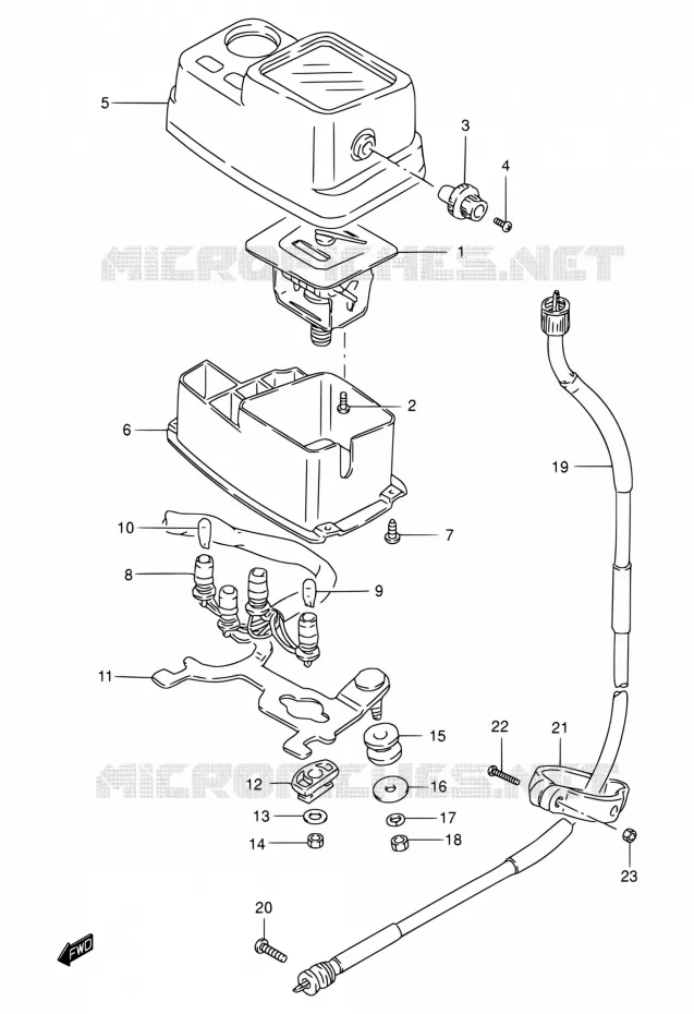 COMPTEUR Suzuki MOTO 200 DR 2002  DR200SE K2 (E03,E28,E33)