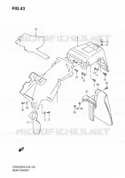 GARDE BOUE ARRIERE pour Suzuki DR 200 2007