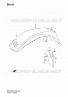 GARDE BOUE AVANT pour Suzuki DR 200 2007
