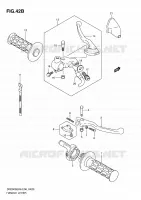 ENSEMBLE LEVIERS   POIGNEES (MODEL L0 E06) pour Suzuki DR 200 2010
