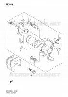 ETRIER DE FREIN AVANT pour Suzuki DR 200 2010