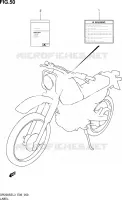 ETIQUETTE (DR200SEL3 E24) pour Suzuki DR 200 2013