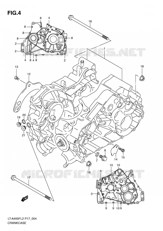 CARTER Suzuki QUAD 400 KINGQUAD 2012  LT-A400L2(P17)