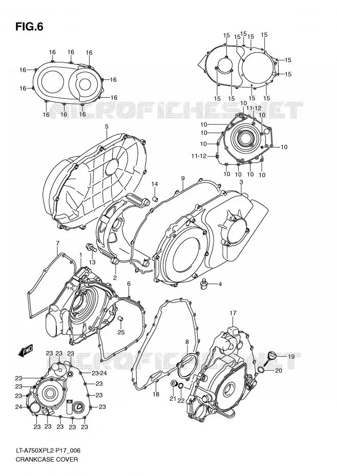 CARTER Suzuki QUAD 750 KINGQUAD 2012  LT-A750XPL2(P17)