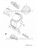 SUPPORT   CARENAGES DE PHARE pour Suzuki DR 350 1991