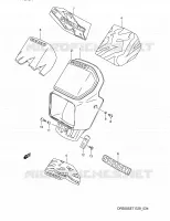 SUPPORT   CARENAGES DE PHARE pour Suzuki DR 350 1991