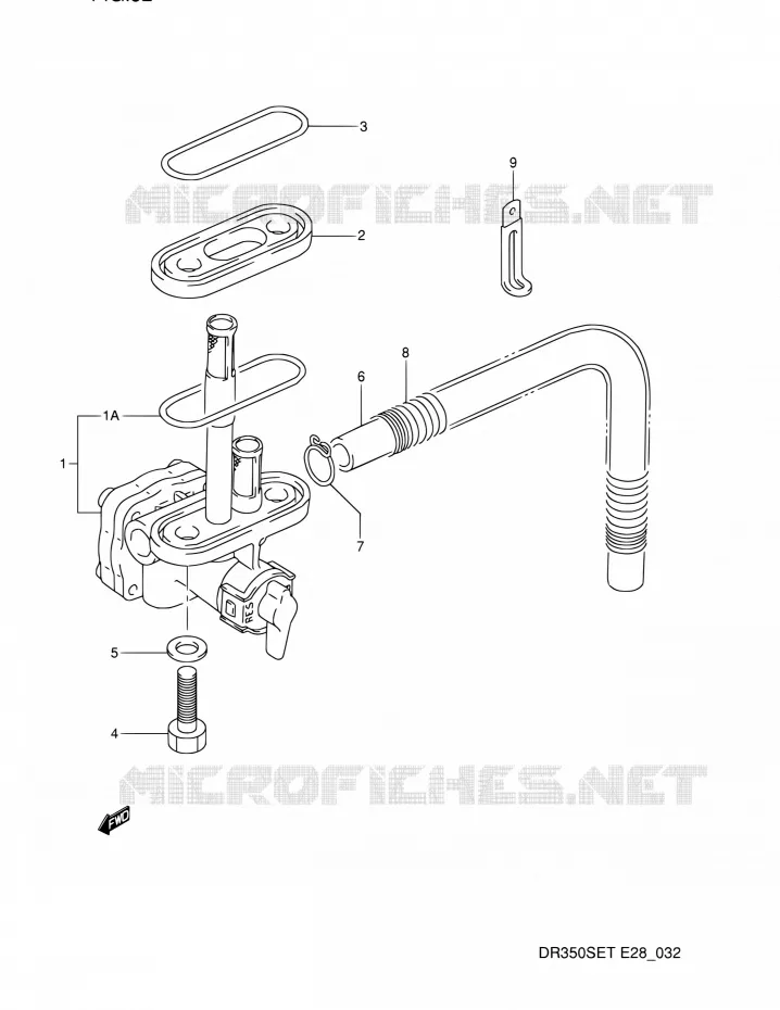 ROBINET D'ESSENCE Suzuki MOTO 350 DR 1994  DR350SE R (E03,E28,E33)