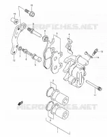 ETRIER DE FREIN AVANT pour Suzuki DR 350 1996