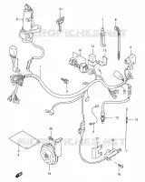 FAISCEAU ELECTRIQUE (MODELE T/V/W/X) pour Suzuki DR 350 1996