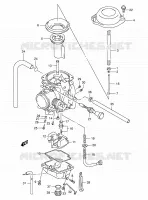 CARBURATEUR (MODELE T/V/W/X) pour Suzuki DR 350 1996