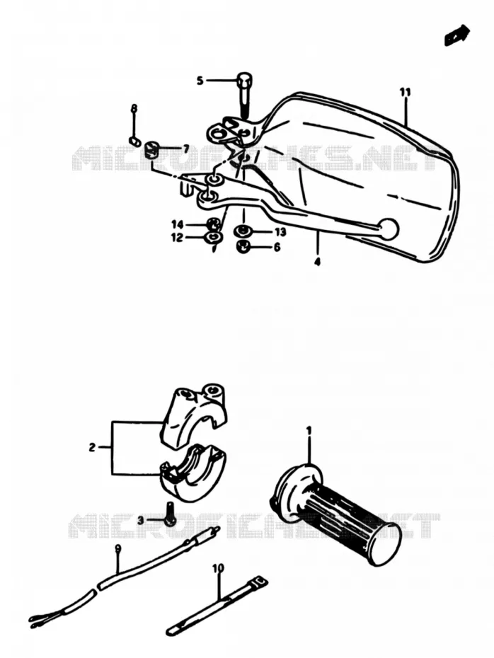 COMMODO DROIT Suzuki MOTO 600 DR 1986  DR600S G/DR600SU G