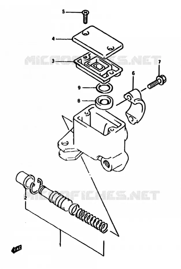 MAITRE CYLINDRE AVANT Suzuki MOTO 650 DR 1994  DR650R R/DR650RU R