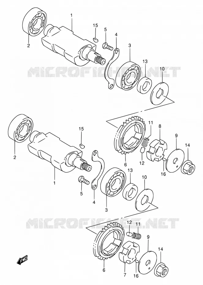 BALANCIER Suzuki MOTO 650 DR 1994  DR650RE R/DR650REU R