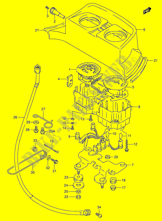 COMPTEUR (MODELE S/T) pour Suzuki DR 650 1996