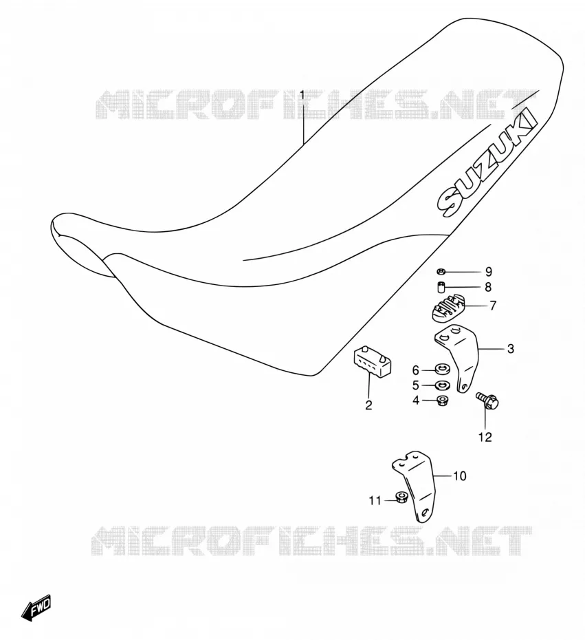 SELLE Suzuki MOTO 650 DR 1997  DR650SE V/DR650SEU V
