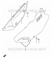 CARENAGES ARRIERE  (MODELE K3/K4/K5) pour Suzuki DR 650 2005