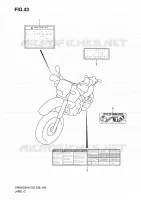 ETIQUETTE pour Suzuki DR 650 2006