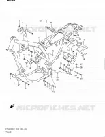 CADRE (DR650SEL1 E33) pour Suzuki DR 650 2011