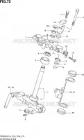 COLONNE DE DIRECTION pour Suzuki DR 650 2013