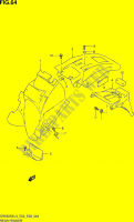 GARDE BOUE ARRIERE (DR650SEL3 E03) pour Suzuki DR 650 2013