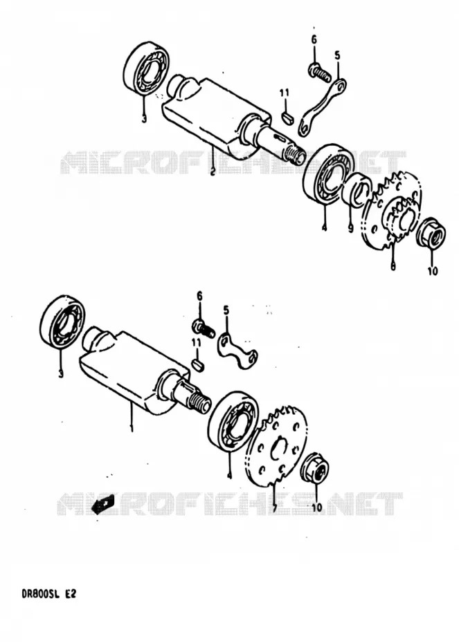 BALANCIER Suzuki MOTO 800 DR 1990  DR800S L/DR800SU L