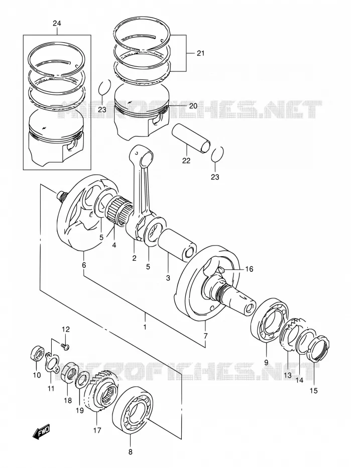 VILEBREQUIN Suzuki MOTO 800 DR 1991  DR800S M/DR800SU M