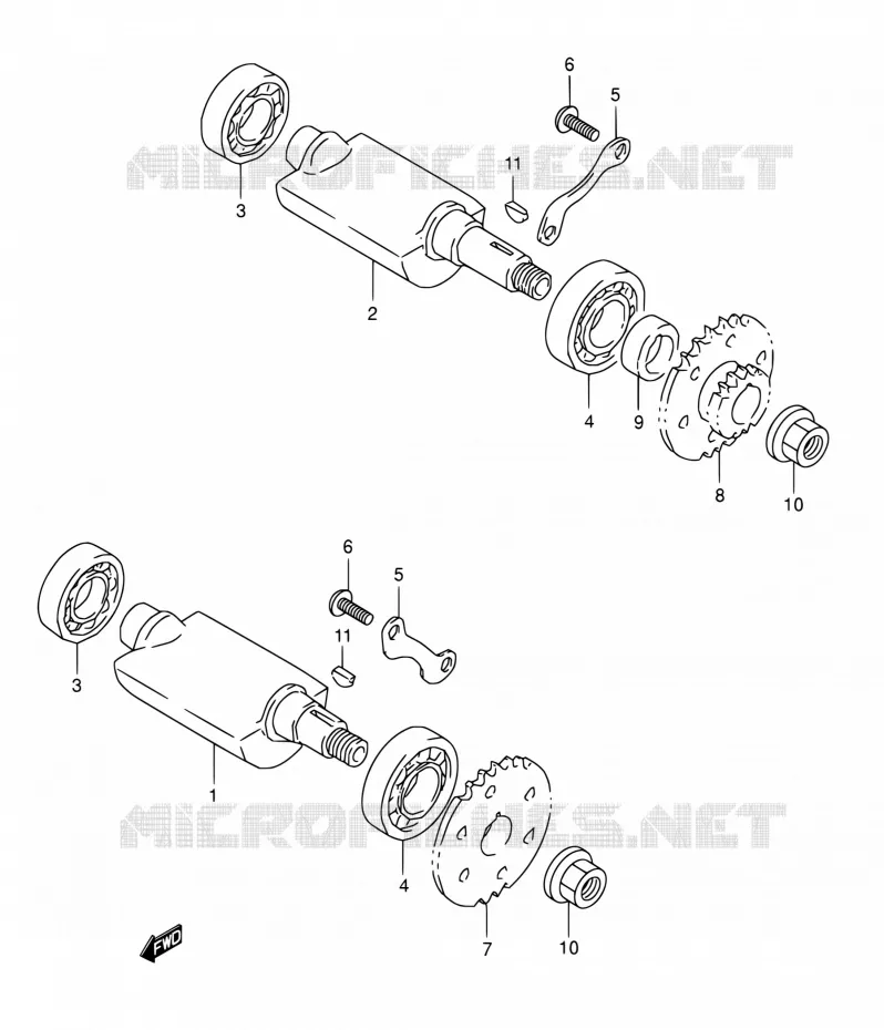 BALANCIER Suzuki MOTO 800 DR 1993  DR800S P/DR800SU P