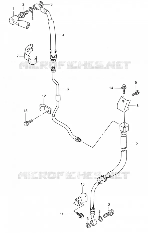 DURITE DE FREIN AVANT Suzuki MOTO 800 DR 1994  DR800S R/DR800SU R