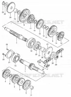 TRANSMISSION pour Suzuki DS 80 1996
