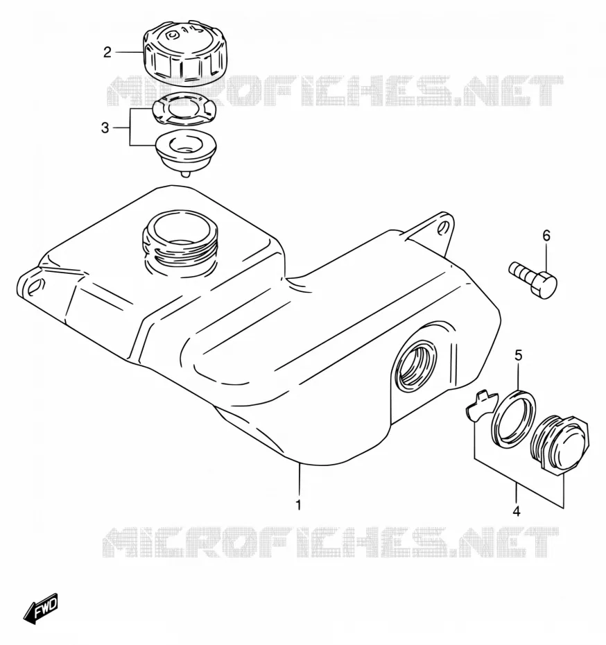 RESERVOIR D'HUILE Suzuki MOTO 80 DS 1998  DS80 W (E03,E28,E33)