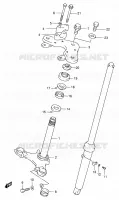 COLONNE DE DIRECTION pour Suzuki DS 80 2000