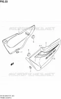 CARENAGES ARRIERE  (MODELE K5/K6) pour Suzuki EN 125 2005