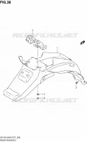 GARDE BOUE ARRIERE pour Suzuki EN 125 2005
